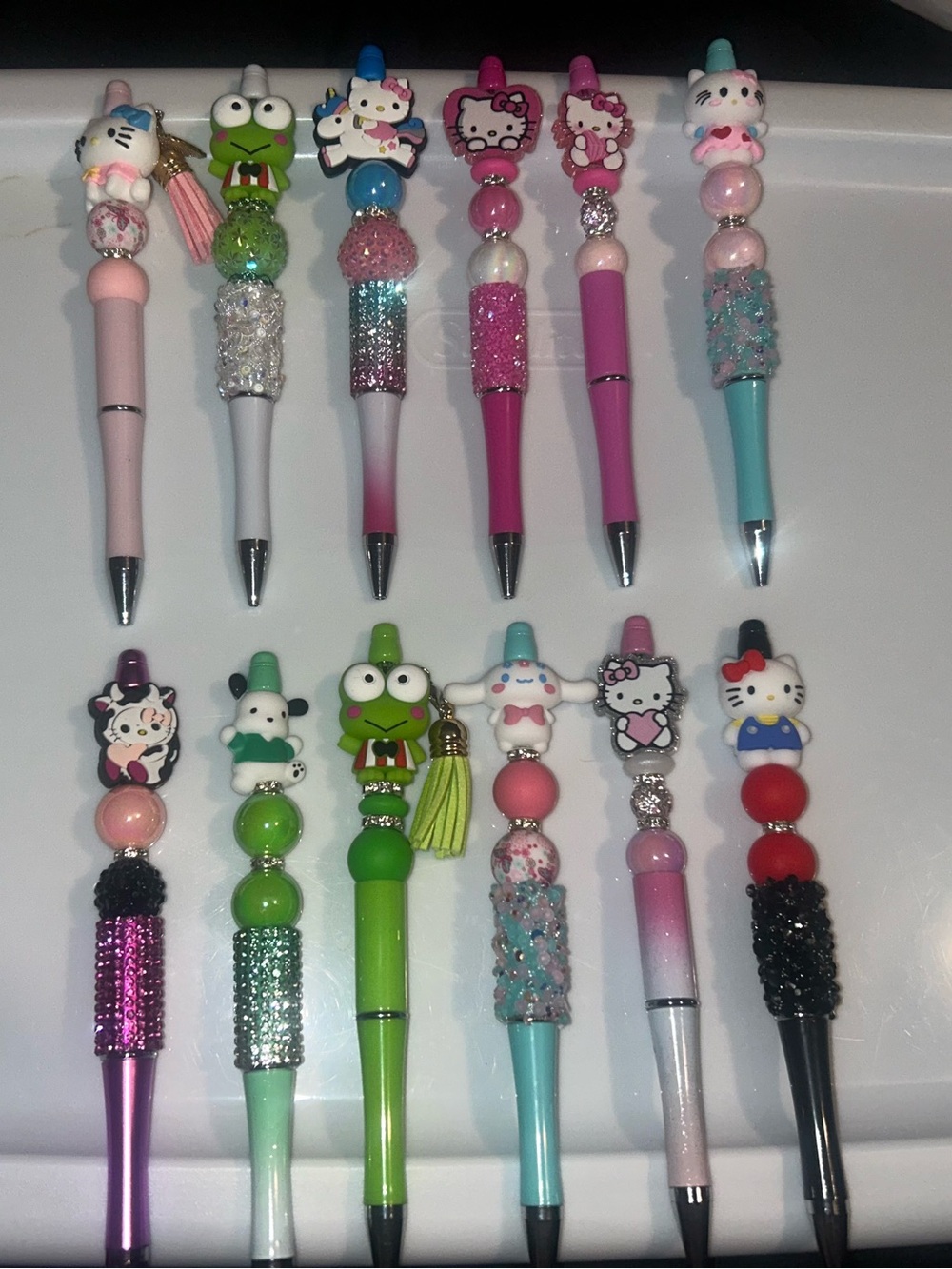 Hello Kitty and friends beaded pen bundle set of 12